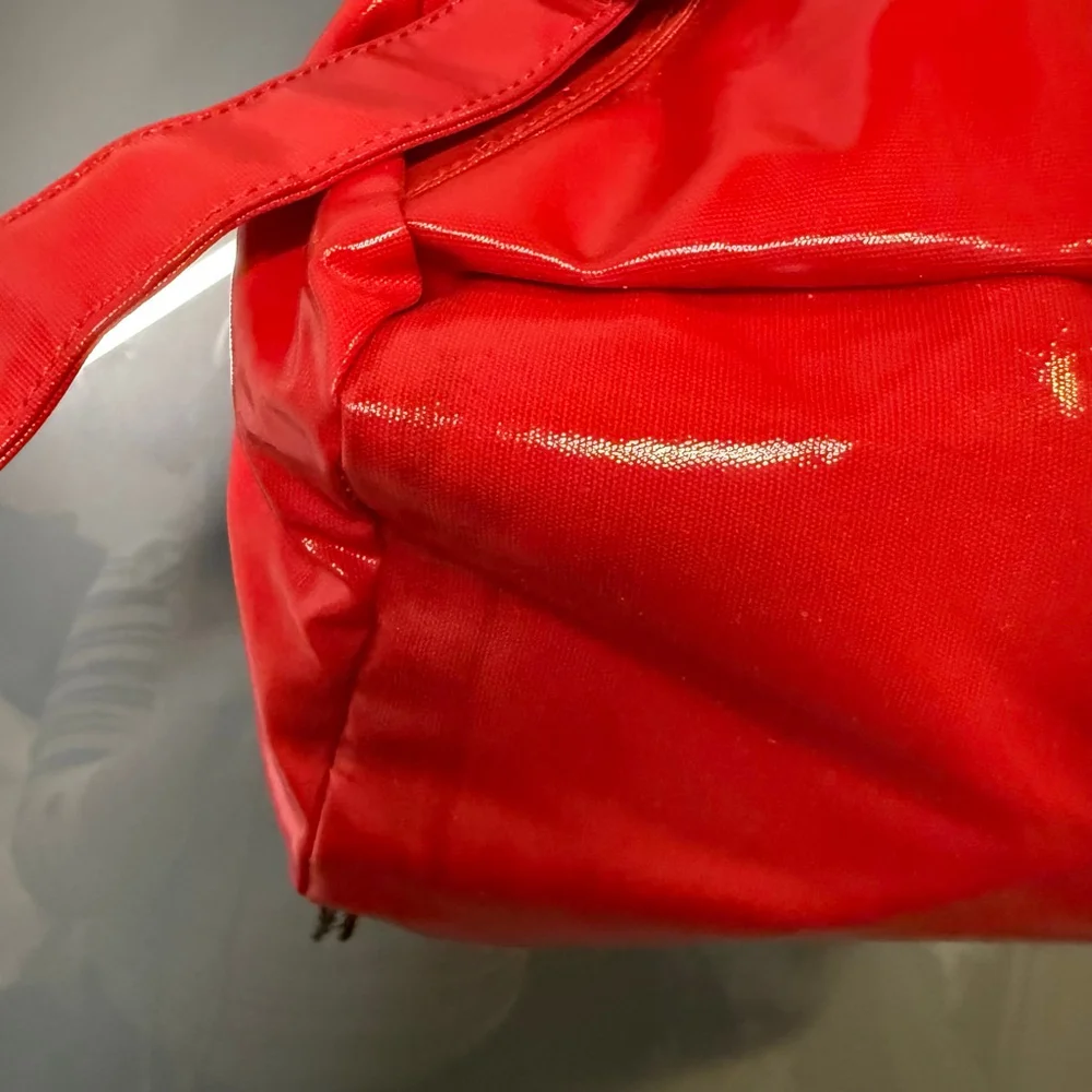 BODEN Backpack Red Coated Canvas